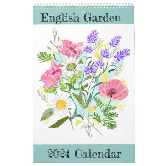 English Garden 2024カレンダー カレンダー (カバー)