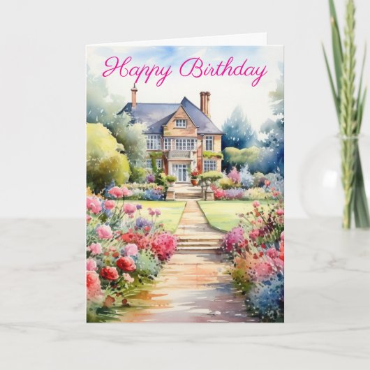 English Garden Landscape カード (正面)