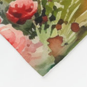 English Garden Landscape フリースブランケット (角)