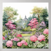English Garden Landscape ポスター (正面)