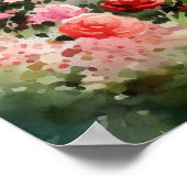 English Garden Landscape ポスター (角)