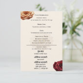 English Hindi Bilingual Wedding Enclosure Card エンクロージャーカード (スタンド正面)