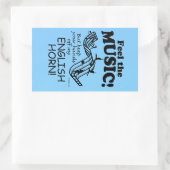 English Horn 感じ The Music Rectangularステッカー 長方形シール (バッグ)