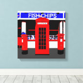 English Icons モダン Art wrapped canvas キャンバスプリント (インサイチュ (ウッドフロア))