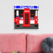 English Icons モダン Art wrapped canvas キャンバスプリント (インサイチュ (リビング))