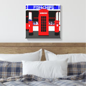 English Icons モダン Art wrapped canvas キャンバスプリント (インサイチュ (寝室))