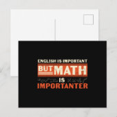 English is Important But Math is Importanter ポストカード (正面/裏面)