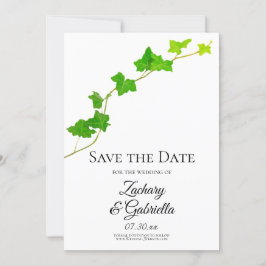 English Ivy Wedding Save the Date セーブザデート