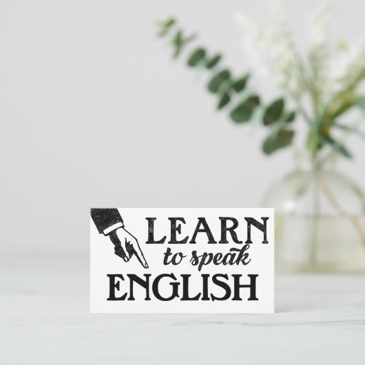 English Language Lessons名刺 名刺 (スタンド正面)