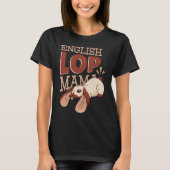 English Lop Mama Cute Rabbit Mom Tシャツ (正面)