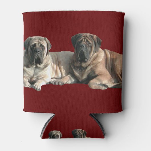 English Mastiff Freunde 缶クーラー (正面)
