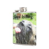 English Mastiff gutes Gefühl フラスク (左)