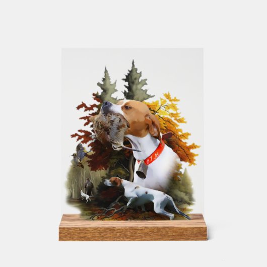 English Pointer  アクリルサイン (正面)