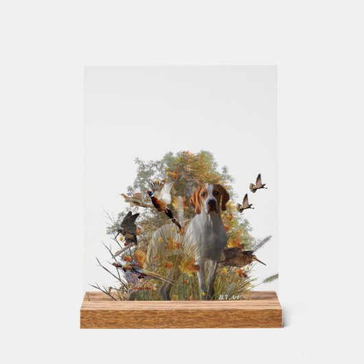 English Pointer  アクリルサイン (正面)