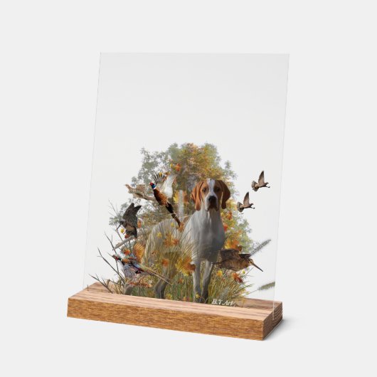 English Pointer  アクリルサイン (傾斜)