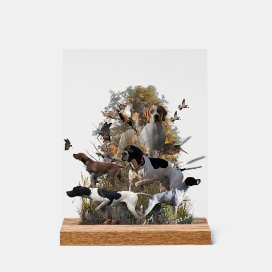 English Pointer  アクリルサイン (正面)