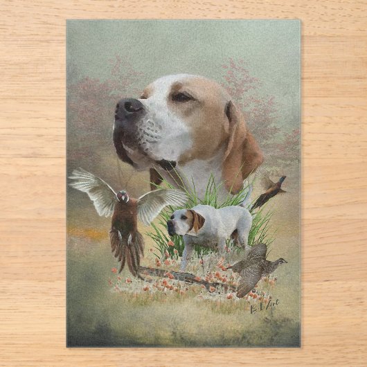 English Pointer  アクリル招待状 (正面)