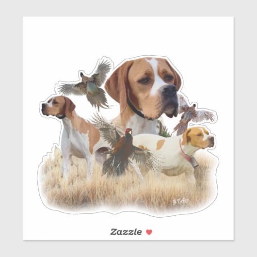 English Pointer  シール (シート)