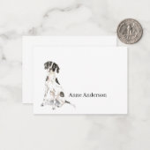 English Pointer ノートカード (正面/裏面インサイチュ)