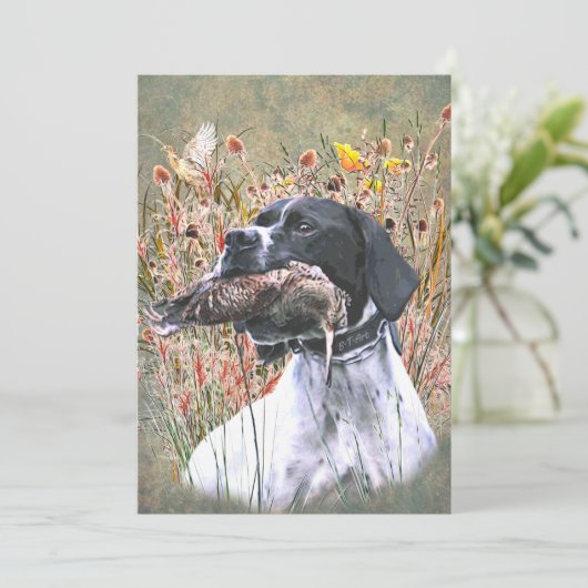 English pointer 招待状 (スタンド正面)