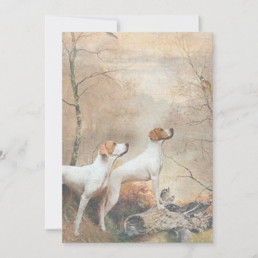 English Pointer  招待状 (正面)