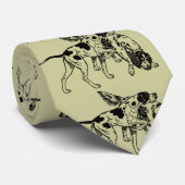 english pointer and setter ネクタイ (ロール)