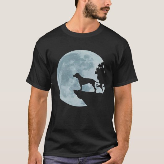 English Pointer Full Moon Hunting Dog Mystic Hunti Tシャツ (正面)