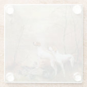 English Pointer is 狩りthe Pheasants ガラスコースター (裏面)