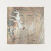 English Pointer is 狩りthe Pheasants タペストリー (正面(横))