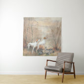 English Pointer is 狩りthe Pheasants タペストリー (インサイチュ)