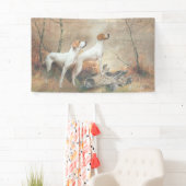 English Pointer is 狩りthe Pheasants 横断幕 (インサイチュ)