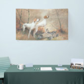 English Pointer is 狩りthe Pheasants 横断幕 (トレードショー)