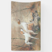 English Pointer is 狩りthe Pheasants 横断幕 (縦)
