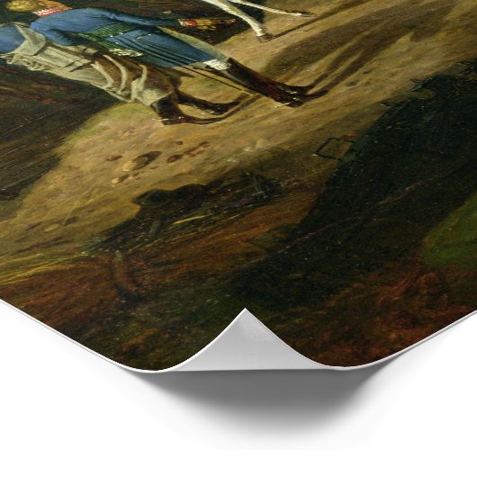 English Prisoners at Astorga Presented to ポスター (角)