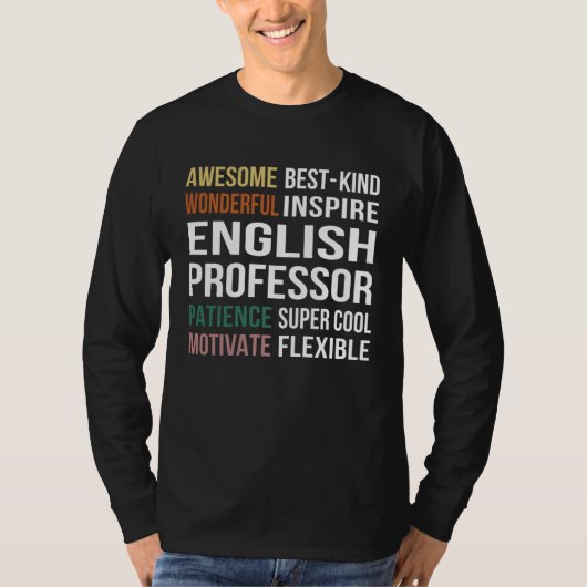 English Professor  Appreciation Tシャツ (正面)