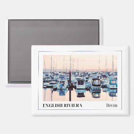 English Riviera, Torquay, Devon, England マグネット (正面/裏面)