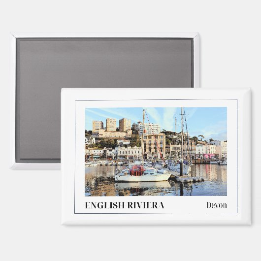 English Riviera, Torquay, Devon, England マグネット (正面/裏面)