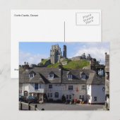 English Scenes, Corfe Castle, Dorset ポストカード (正面/裏面)