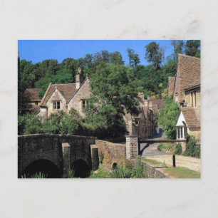 English Scenes, Corfe Castle village, Dorset ポストカード