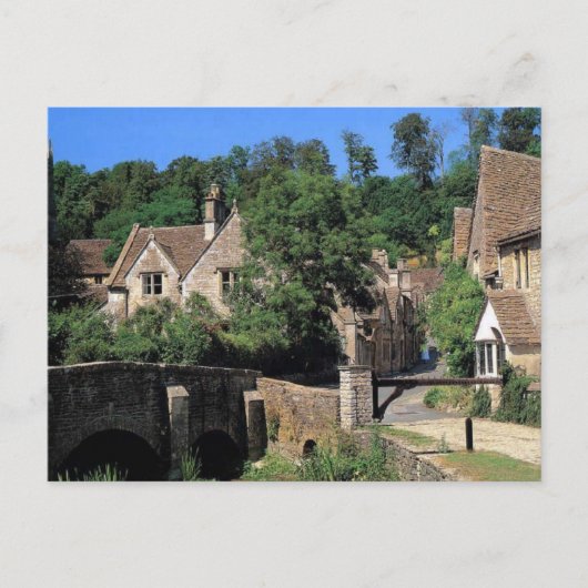 English Scenes, Corfe Castle village, Dorset ポストカード (正面)