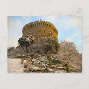 English Scenes, Windsor castle in winter ポストカード