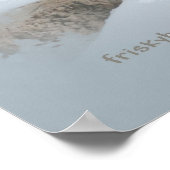 English Setter冬のシーンのポスター ポスター (角)