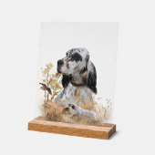 English Setter アクリルサイン (傾斜)