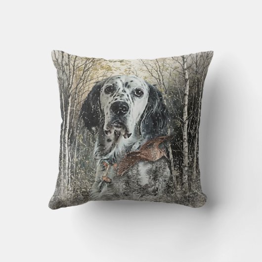 English Setter  クッション (裏面)