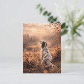 English Setter シーズンポストカード (スタンド正面)