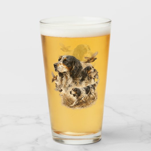 English Setter  タンブラーグラス (ドリンク正面)