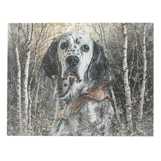 English Setter ノートパッド (正面)