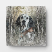 English Setter  フォトプラーク (正面)