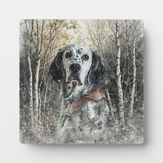 English Setter  フォトプラーク (正面)