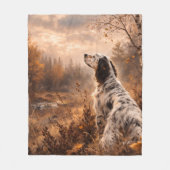 English Setter フリースブランケット (正面)